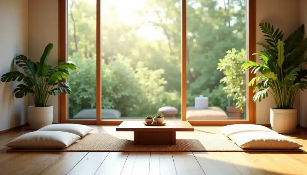 Intérieur zen d'inspiration japonaise